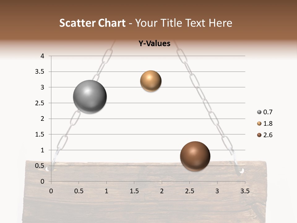 Chain White Hanging PowerPoint Template