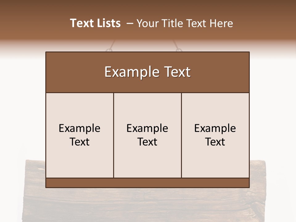 Chain White Hanging PowerPoint Template