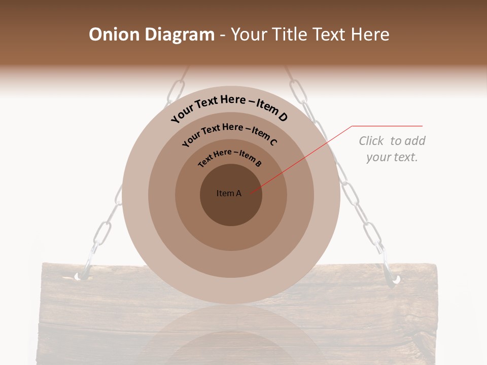 Chain White Hanging PowerPoint Template