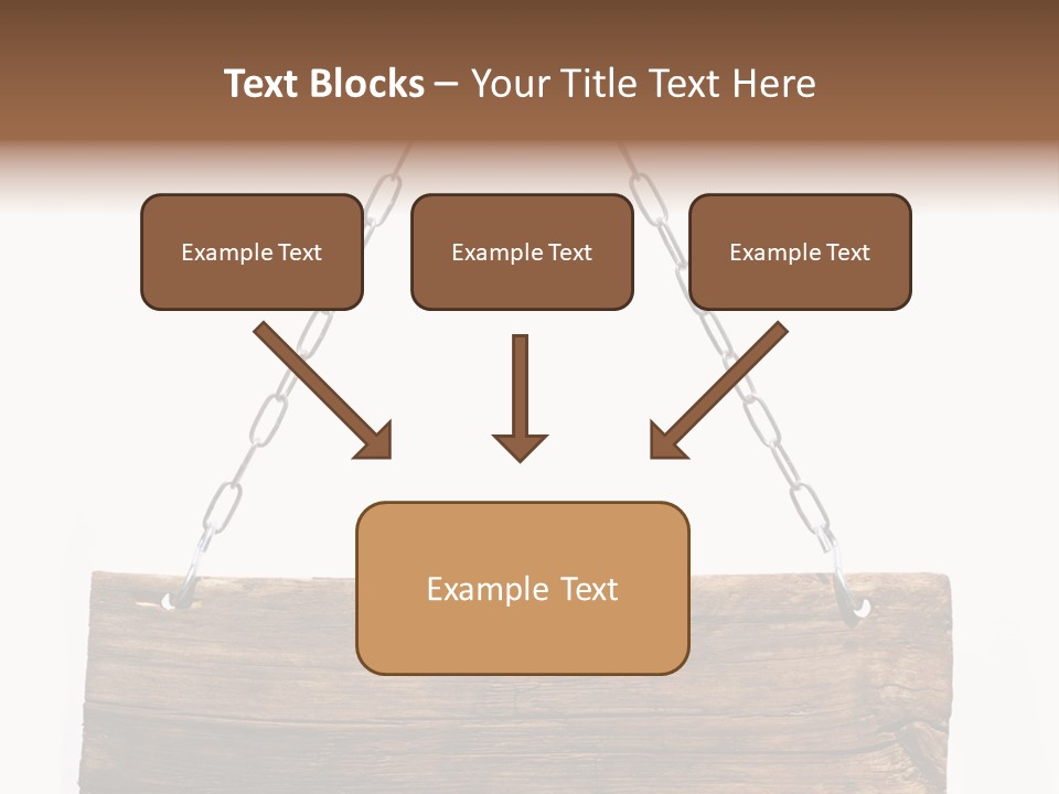 Chain White Hanging PowerPoint Template