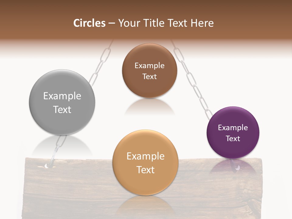 Chain White Hanging PowerPoint Template