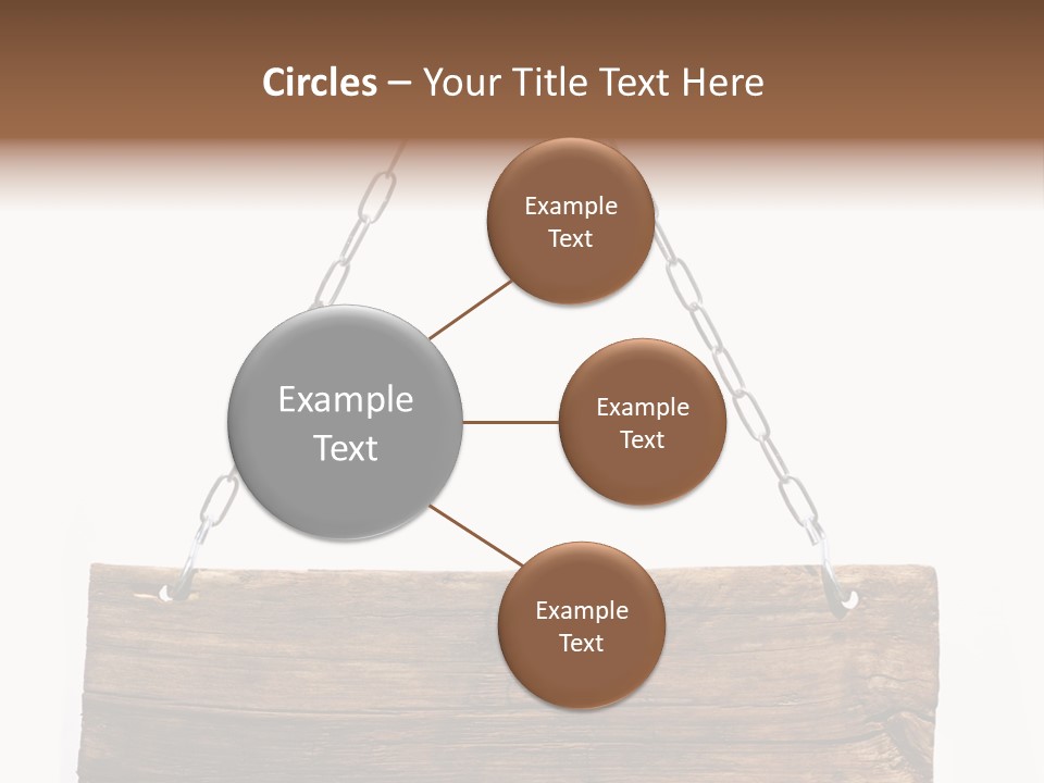 Chain White Hanging PowerPoint Template