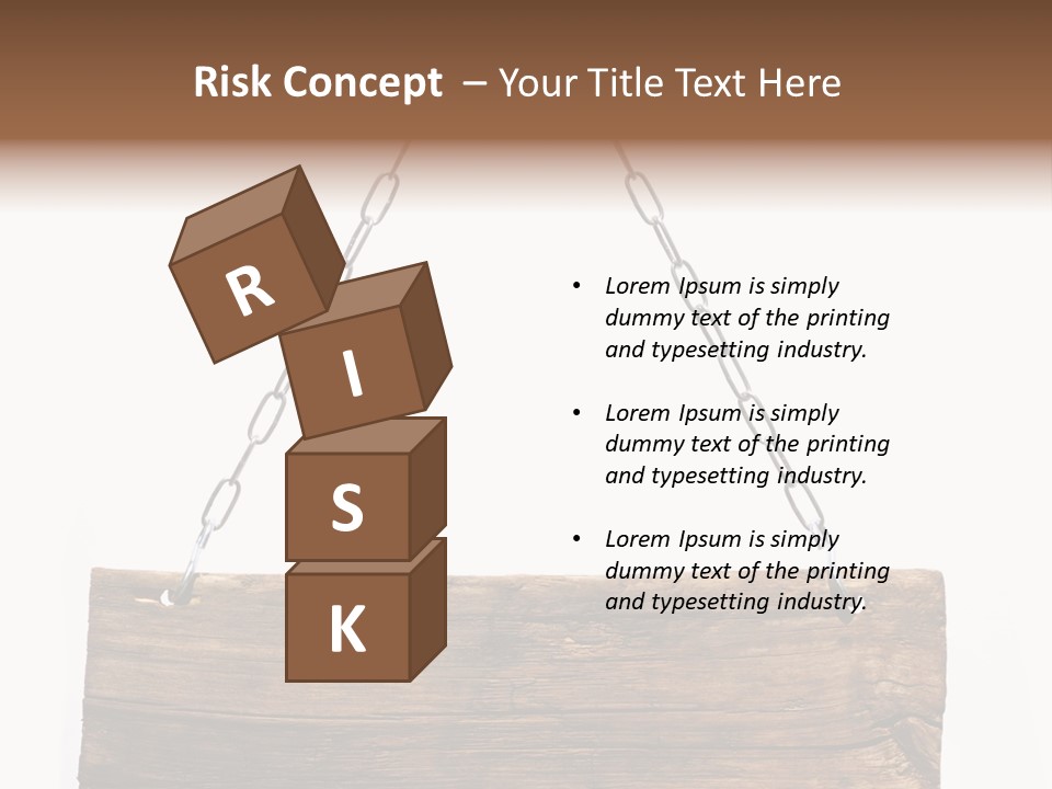 Chain White Hanging PowerPoint Template