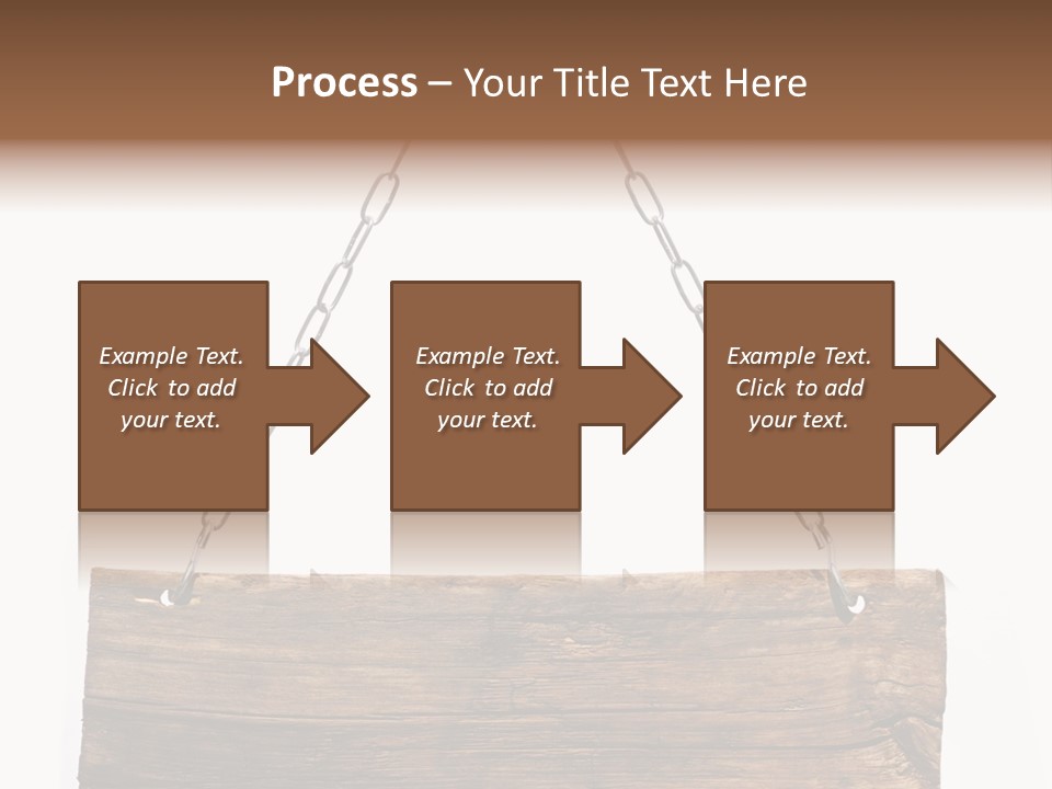 Chain White Hanging PowerPoint Template