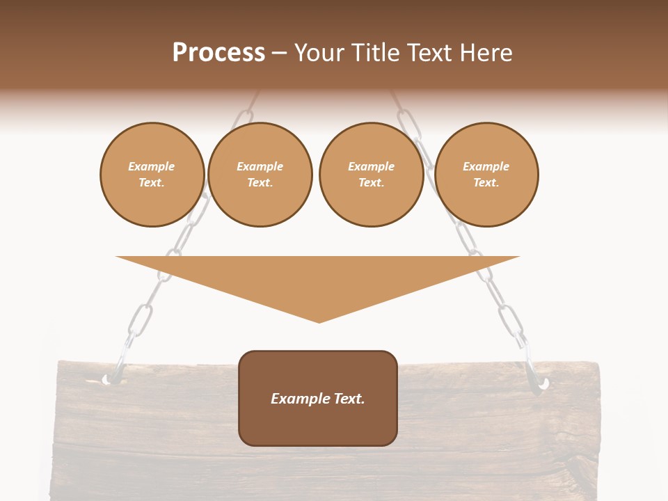 Chain White Hanging PowerPoint Template