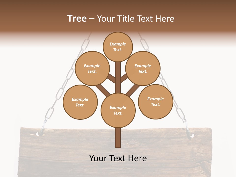 Chain White Hanging PowerPoint Template