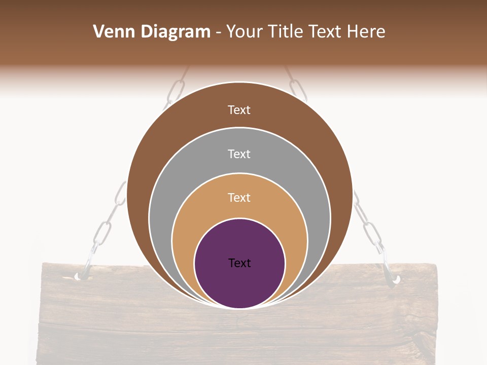 Chain White Hanging PowerPoint Template