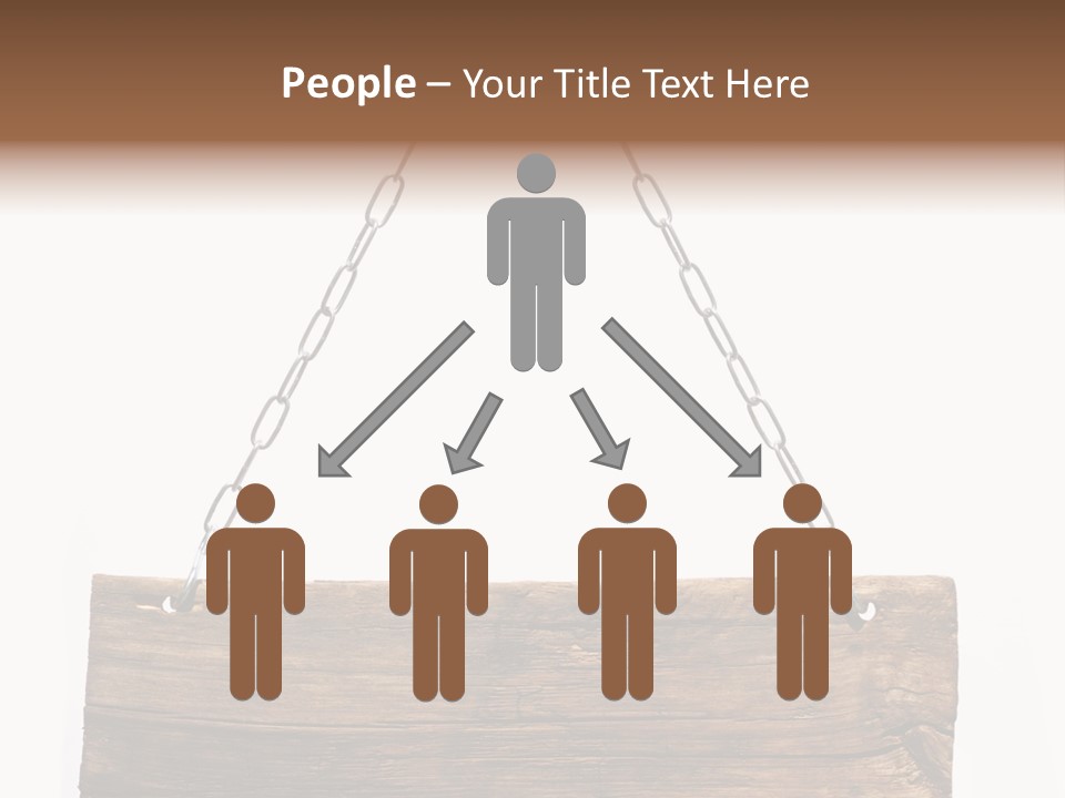 Chain White Hanging PowerPoint Template