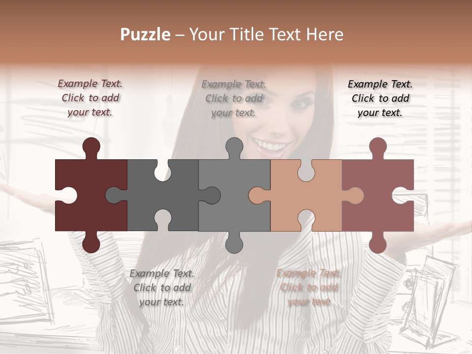 Cheerful Think Thoughtful PowerPoint Template