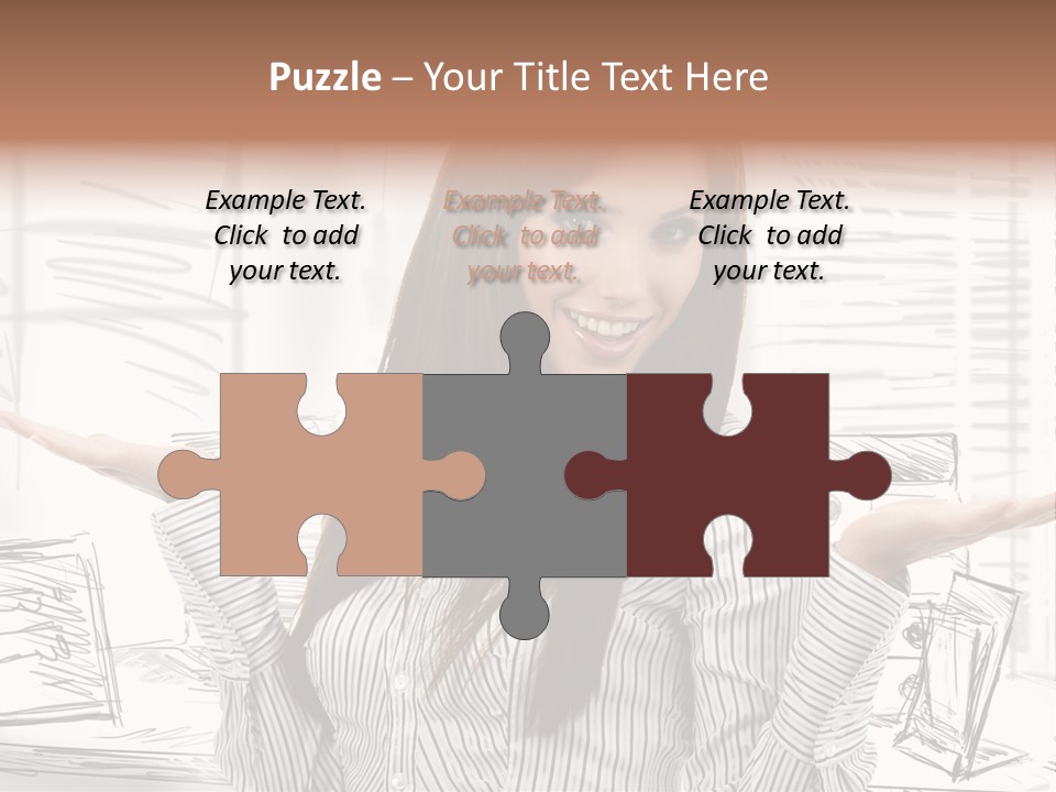 Cheerful Think Thoughtful PowerPoint Template