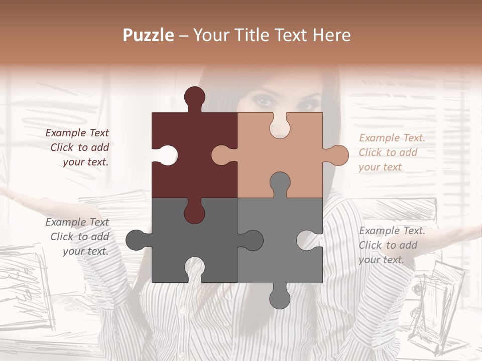 Cheerful Think Thoughtful PowerPoint Template