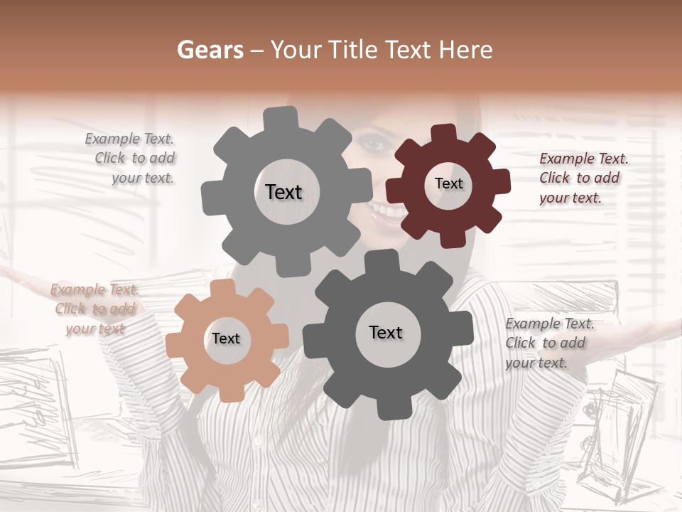 Cheerful Think Thoughtful PowerPoint Template