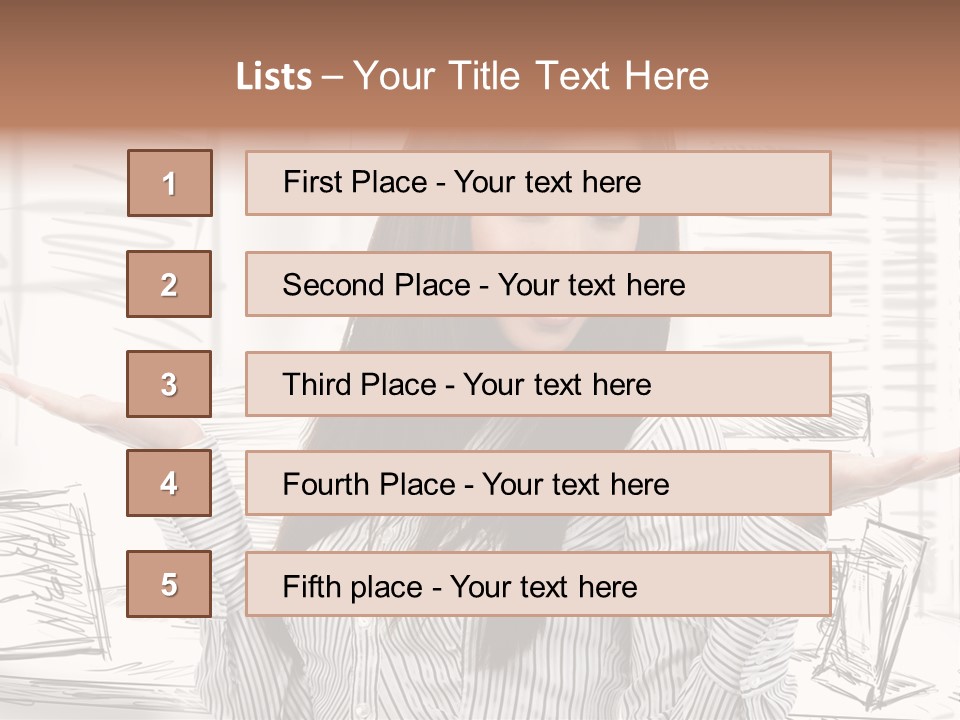 Cheerful Think Thoughtful PowerPoint Template