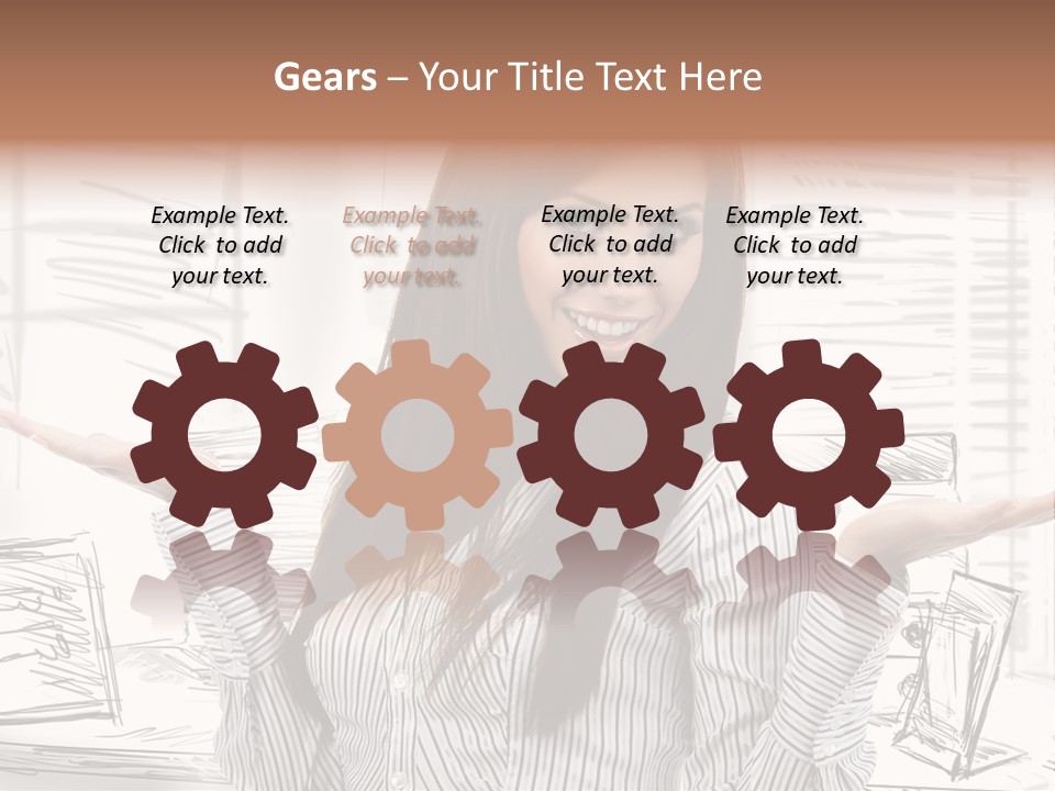 Cheerful Think Thoughtful PowerPoint Template