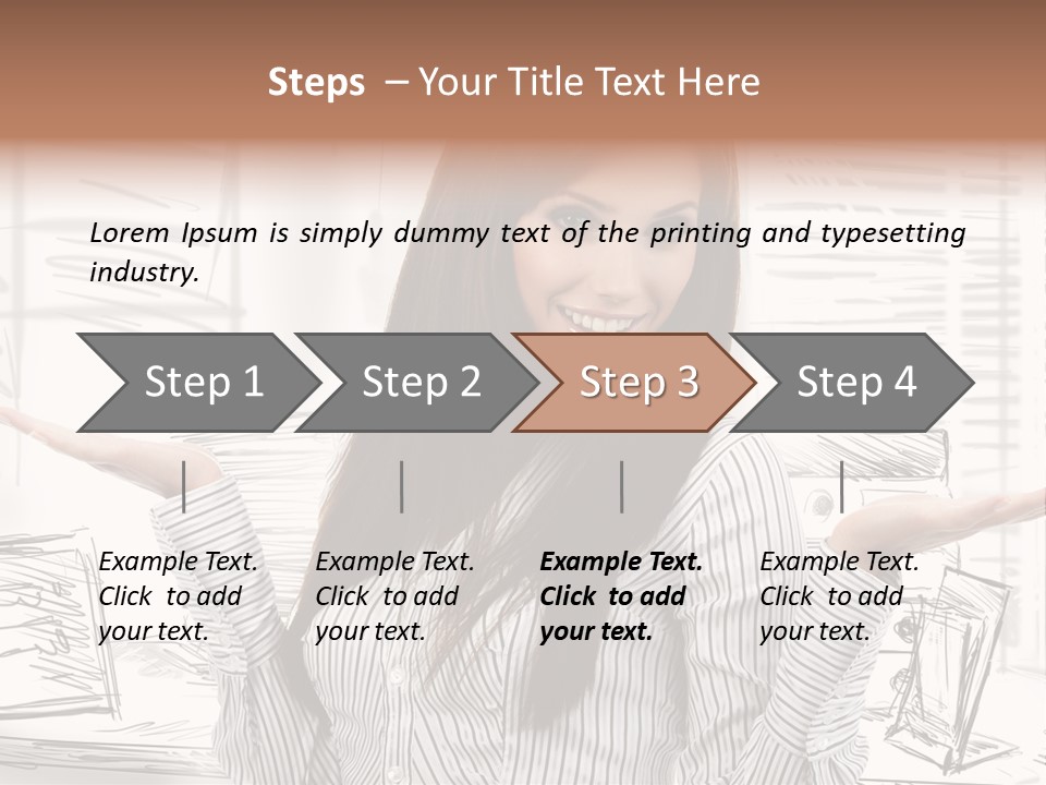 Cheerful Think Thoughtful PowerPoint Template