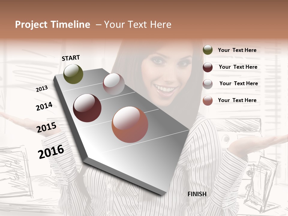 Cheerful Think Thoughtful PowerPoint Template