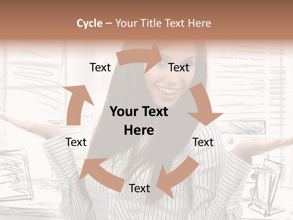 Cheerful Think Thoughtful PowerPoint Template
