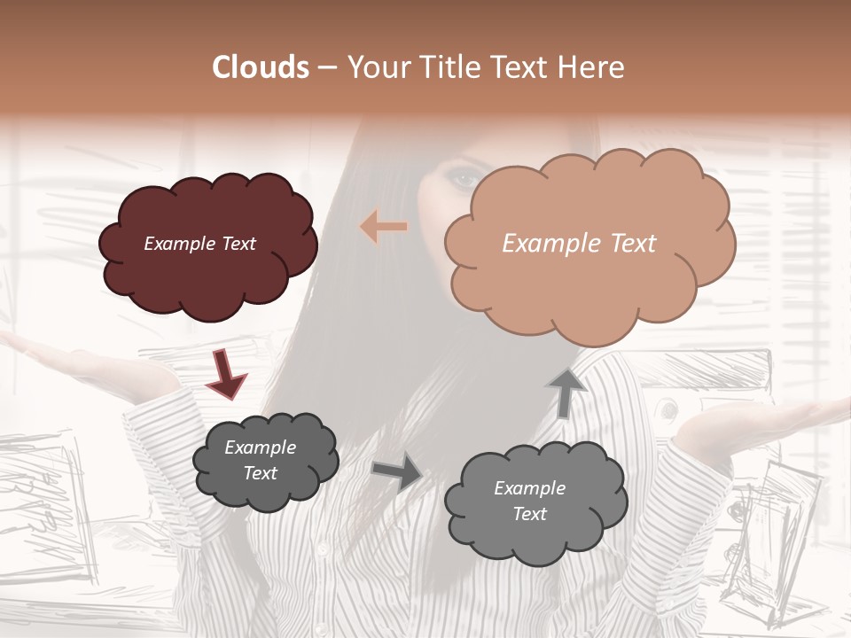 Cheerful Think Thoughtful PowerPoint Template