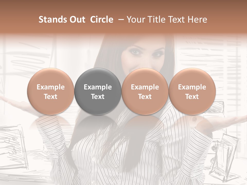 Cheerful Think Thoughtful PowerPoint Template