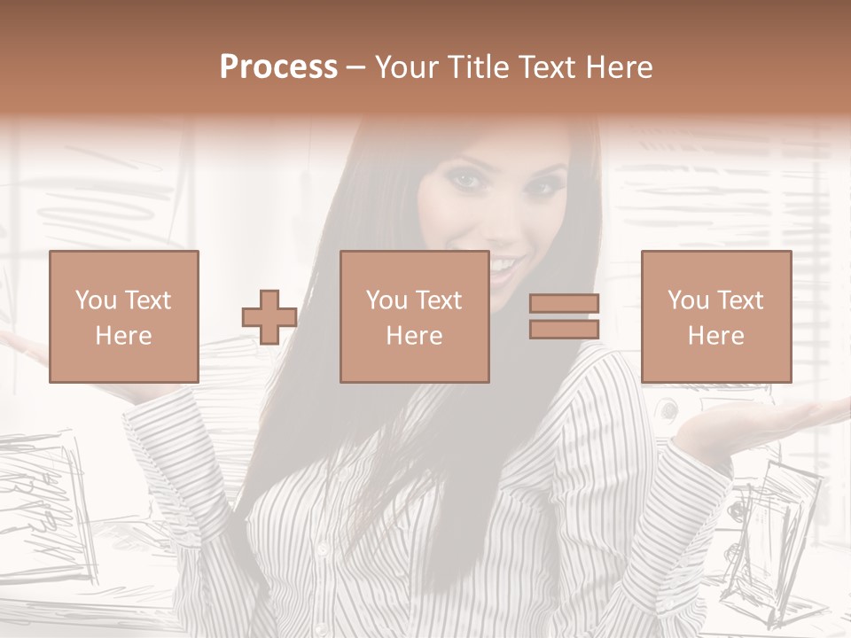 Cheerful Think Thoughtful PowerPoint Template