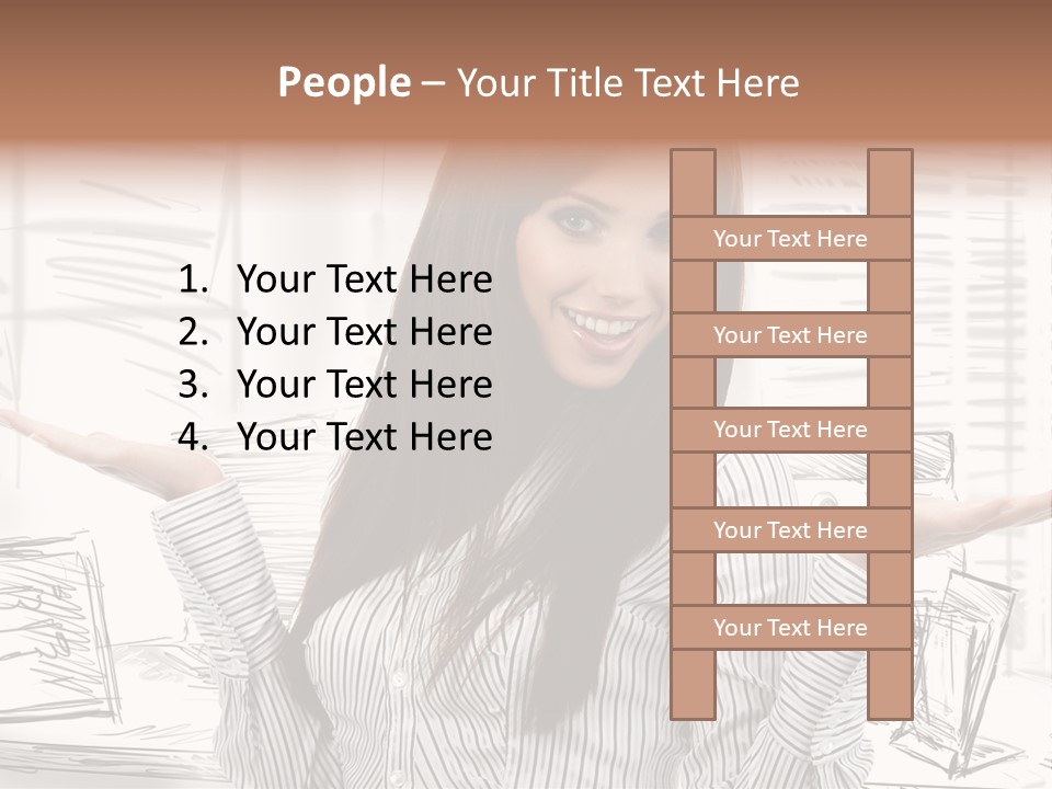 Cheerful Think Thoughtful PowerPoint Template
