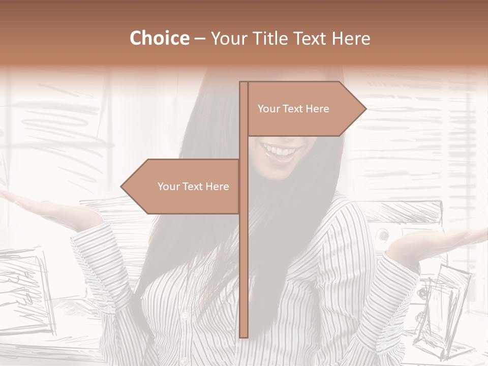 Cheerful Think Thoughtful PowerPoint Template