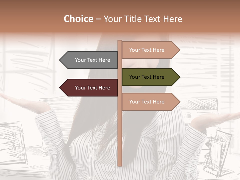 Cheerful Think Thoughtful PowerPoint Template