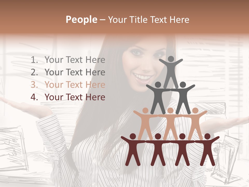 Cheerful Think Thoughtful PowerPoint Template