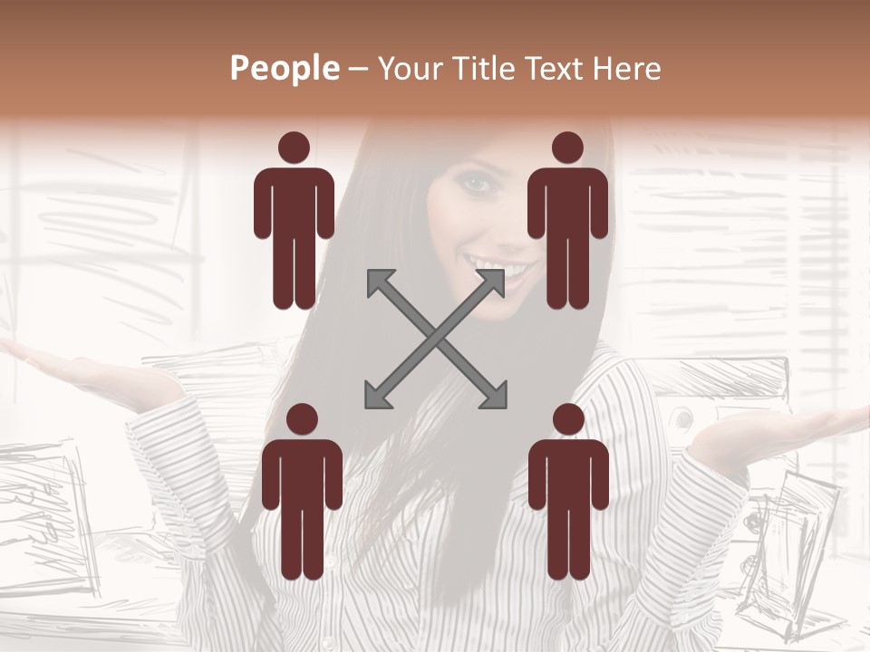 Cheerful Think Thoughtful PowerPoint Template