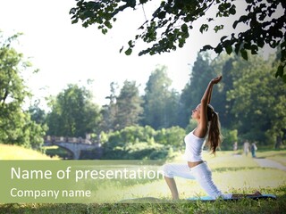 Yoga Lifestyle Meditation PowerPoint Template