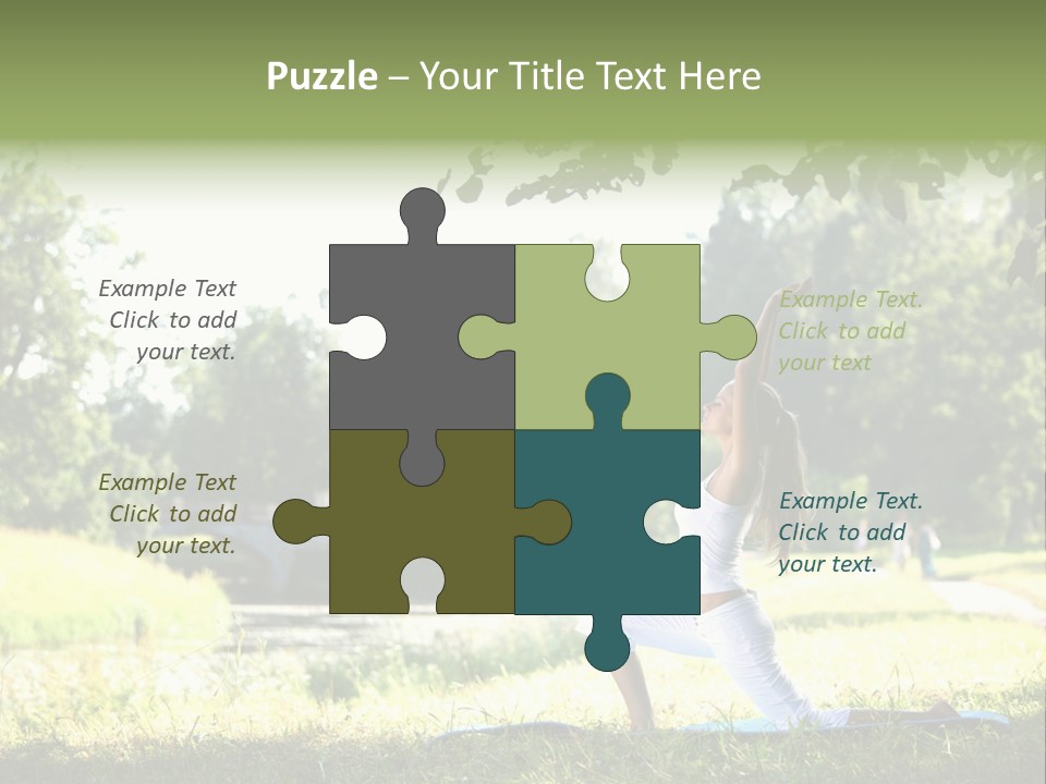 Yoga Lifestyle Meditation PowerPoint Template