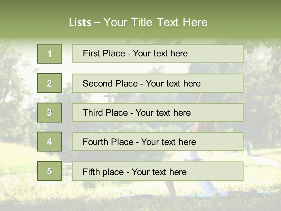 Yoga Lifestyle Meditation PowerPoint Template