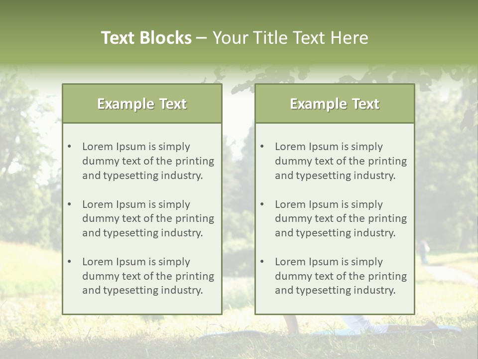 Yoga Lifestyle Meditation PowerPoint Template