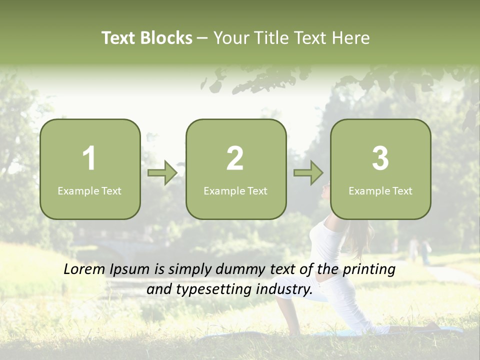 Yoga Lifestyle Meditation PowerPoint Template