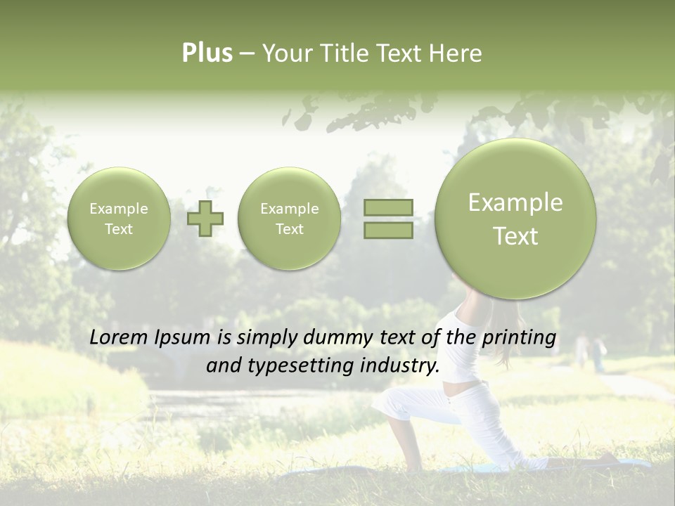 Yoga Lifestyle Meditation PowerPoint Template