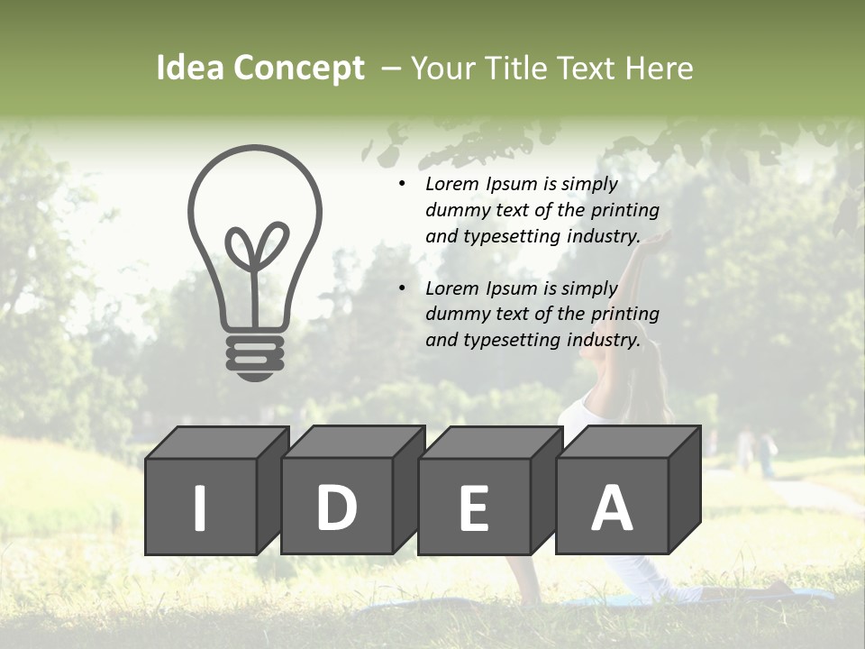 Yoga Lifestyle Meditation PowerPoint Template