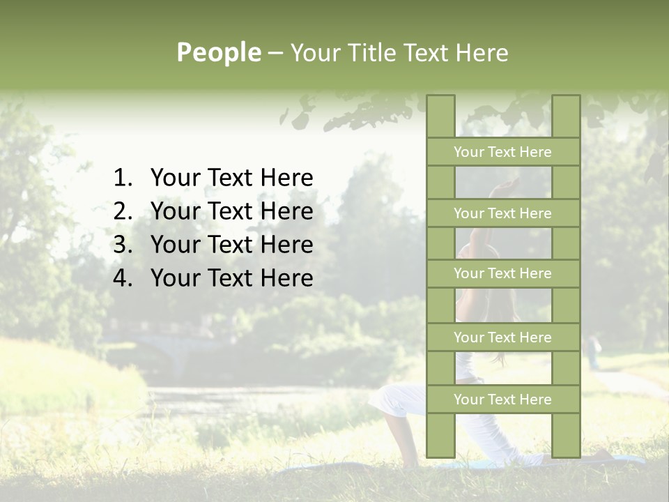 Yoga Lifestyle Meditation PowerPoint Template