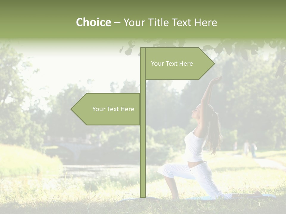 Yoga Lifestyle Meditation PowerPoint Template