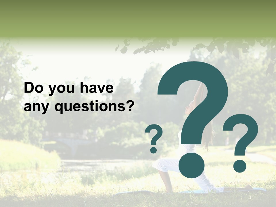 Yoga Lifestyle Meditation PowerPoint Template