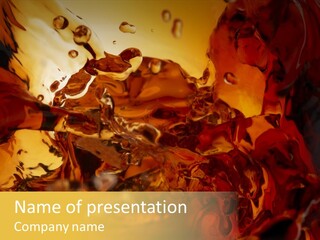 Drink Cocktail Close PowerPoint Template