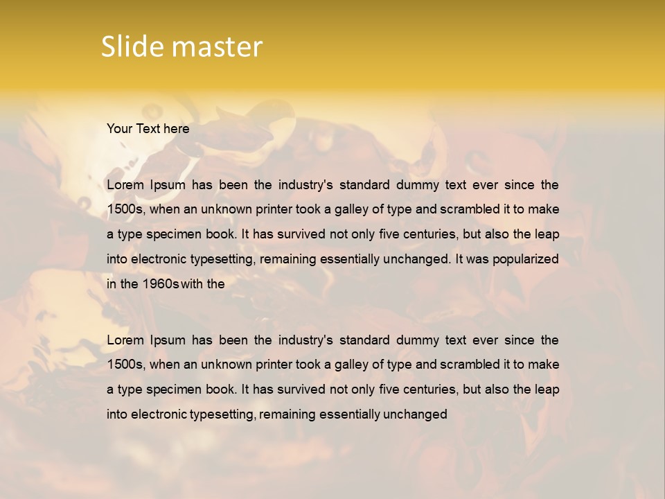 Drink Cocktail Close PowerPoint Template