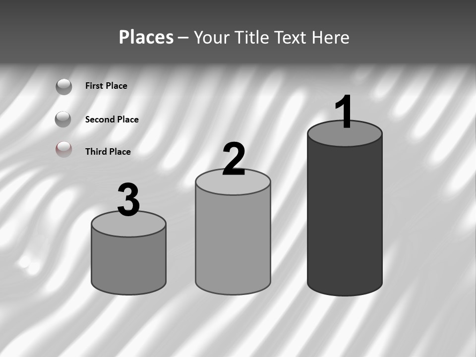 Fold Steel Silver PowerPoint Template