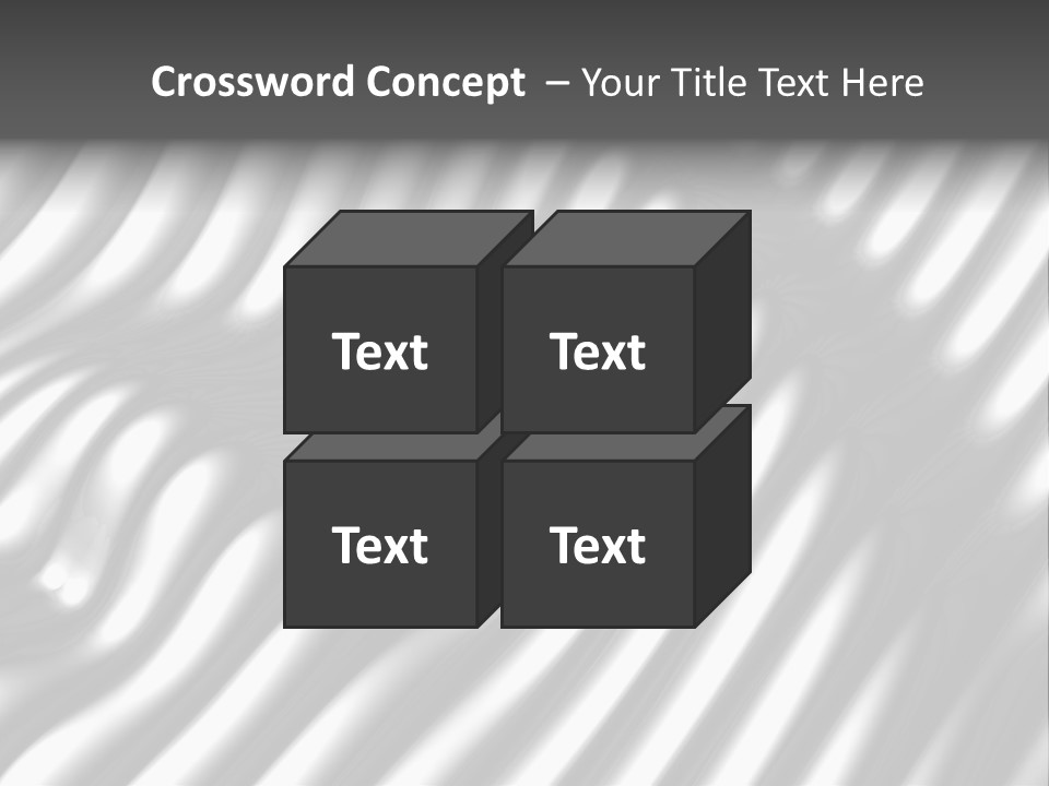 Fold Steel Silver PowerPoint Template