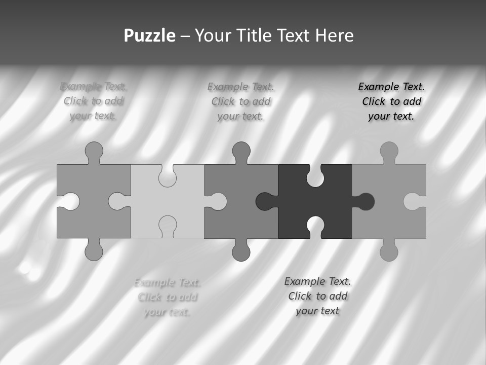 Fold Steel Silver PowerPoint Template