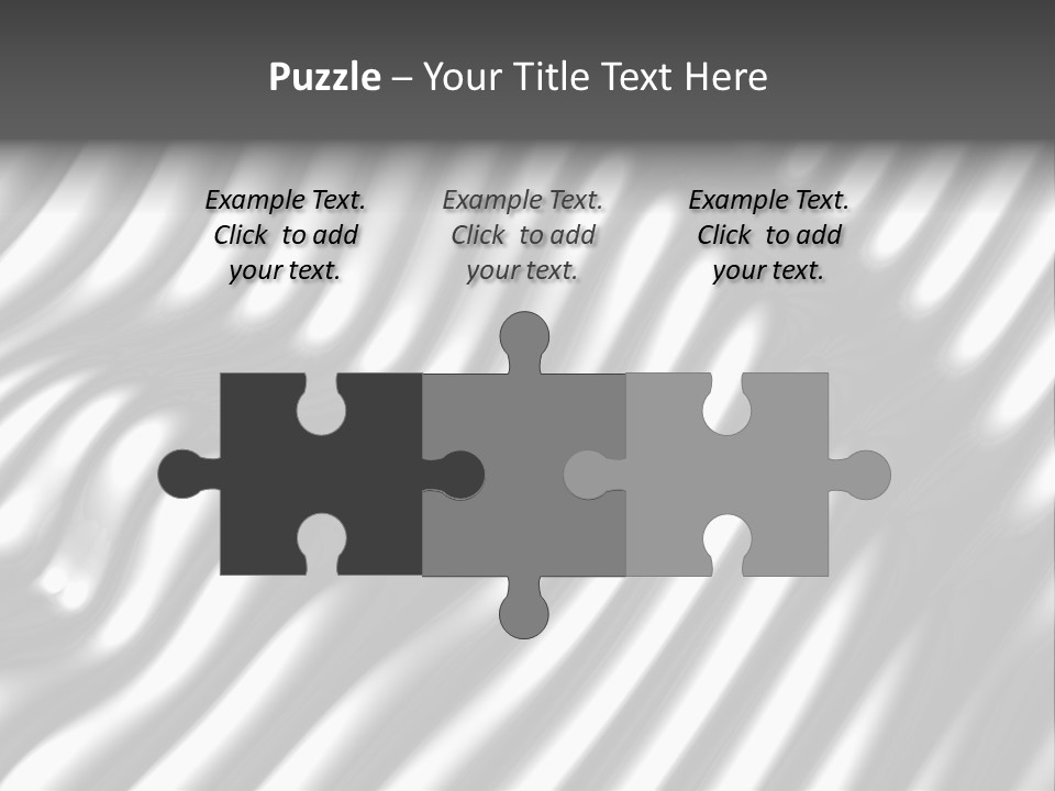 Fold Steel Silver PowerPoint Template