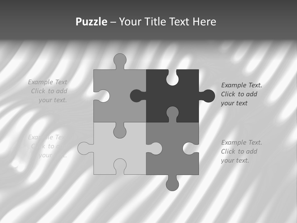 Fold Steel Silver PowerPoint Template