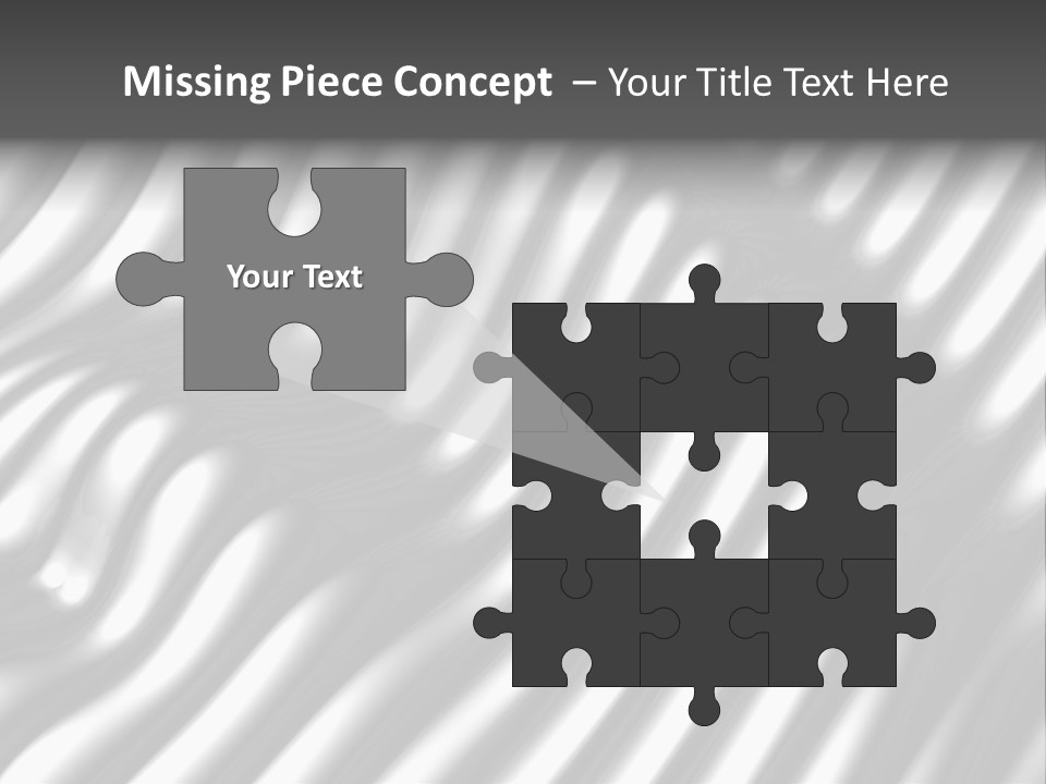 Fold Steel Silver PowerPoint Template