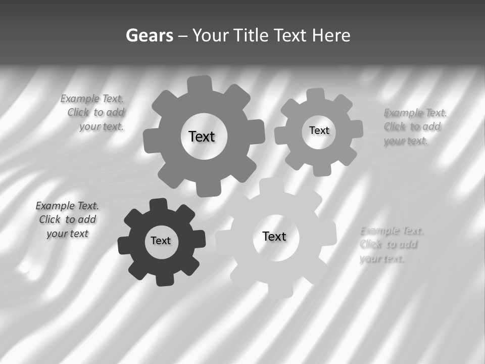 Fold Steel Silver PowerPoint Template