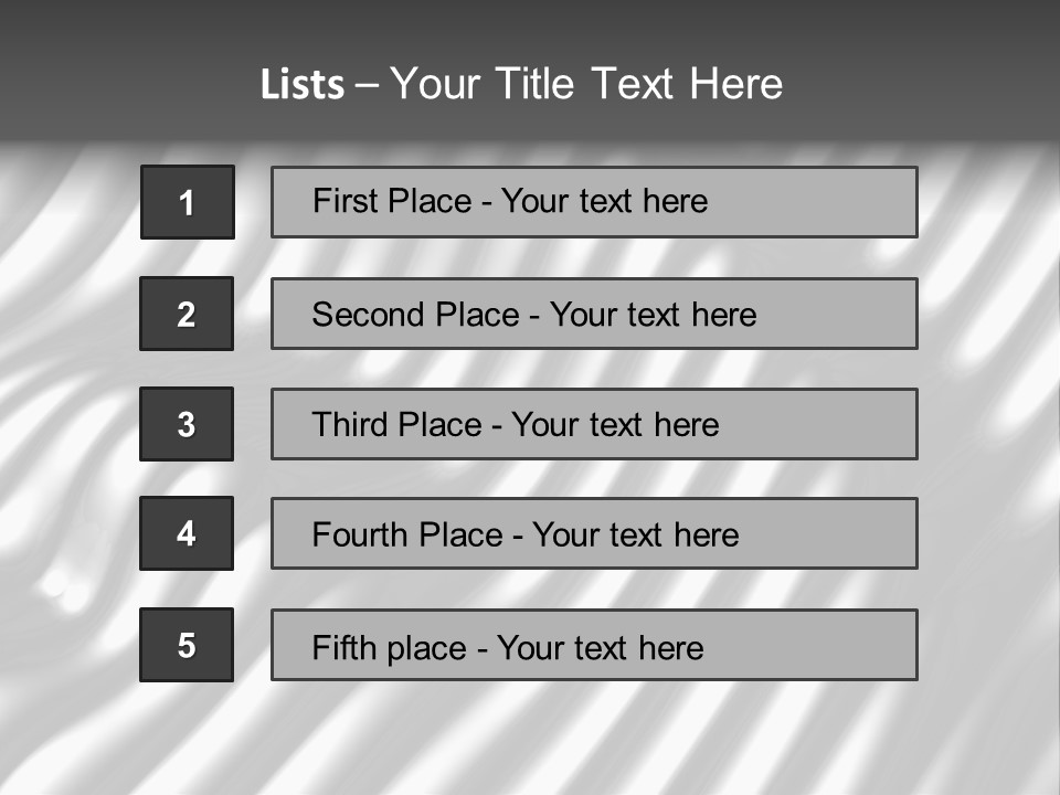 Fold Steel Silver PowerPoint Template