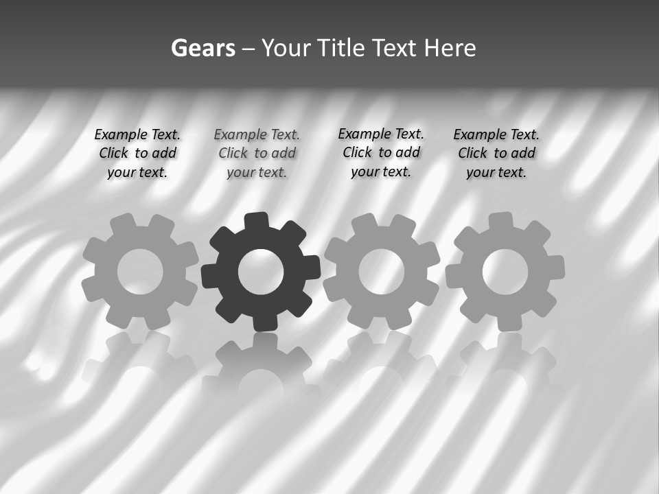 Fold Steel Silver PowerPoint Template